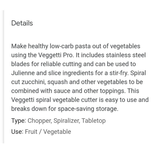 Veggetti Pro As Seen on Tv spiral slicer cutter - Picture 14 of 14